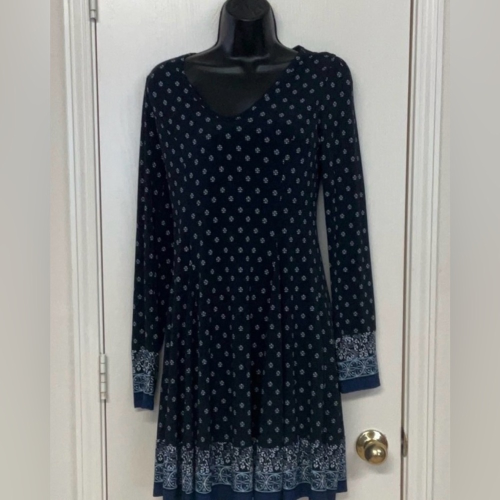 Mia + Tess Designs Black and White Patterned Dress - Medium